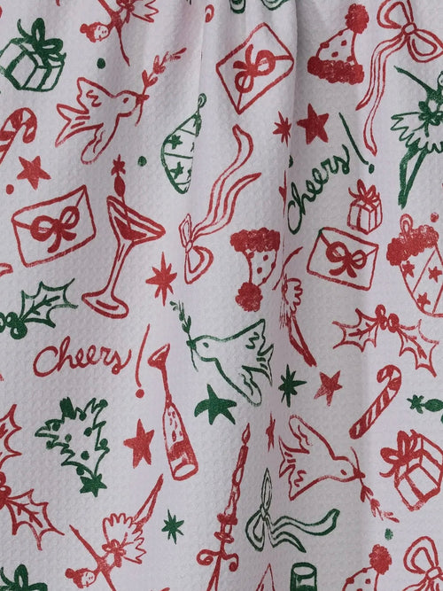 Holiday Doodles Multi Tea Towel