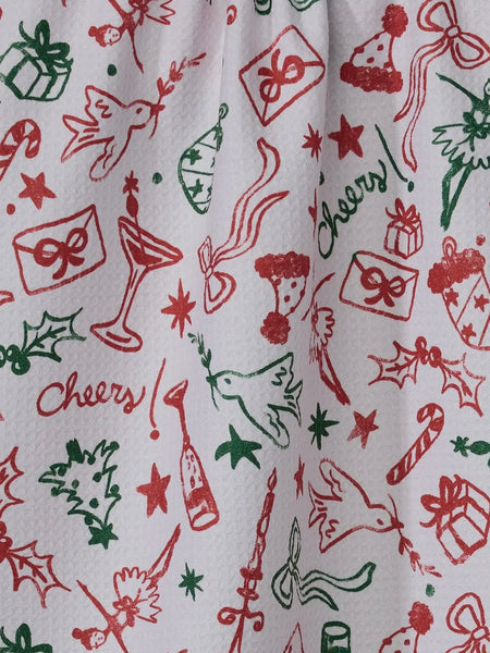 Holiday Doodles Multi Tea Towel