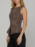 Vest Intentions Top in Leopard