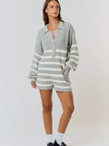 Don't SWEATer It Romper in Grey