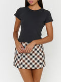 Gia Mini Skort in Spiced Plaid