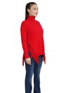 Fringe Around & Find Out Sweater in Red