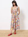 Achouak Midi Dress in Marche Blanc