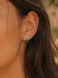 Nola CZ Chain Drop Earring