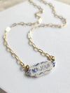 Bonjour Porcelain Pendant Necklace