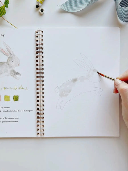 Animals Watercolor Workbook
