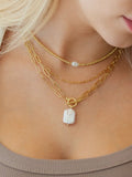Baroque Pearl Toggle Necklace
