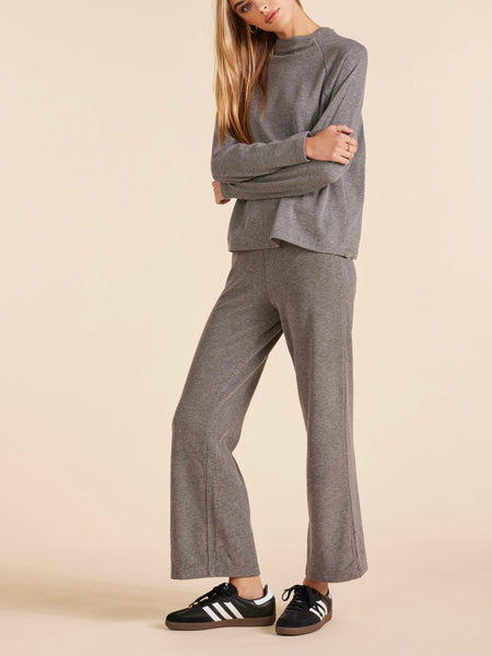 Wide Leg Pant in Charcoal