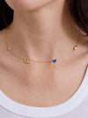University of Kansas Spaced Charm Necklace