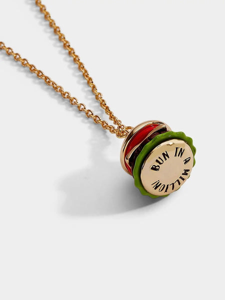 Hot Grill Summer "But In A Million" Hamburger Necklace