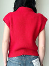 KC Short Sleeve Sweater in Red