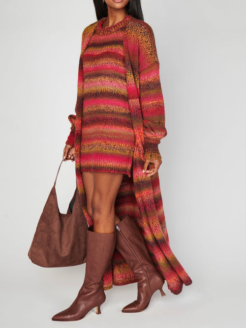 Edith Cardigan in Mood Ring Knit