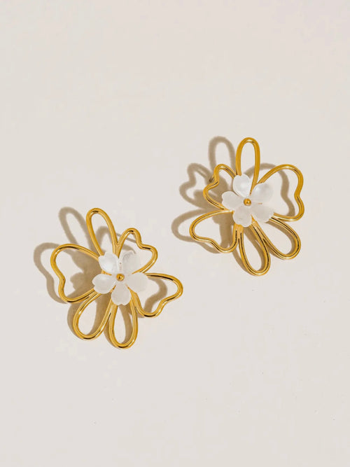 Roseline Petal Earrings