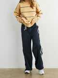 Down To Earth Stripe Pant in Navy