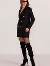 Nora Blazer Dress in Black