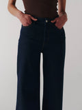 NCE Knit Wide Leg Jean in Long Gone