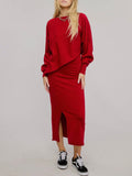 Made it Easy Knit Set in Red