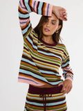 Beach Sweater in Paradise Stripe