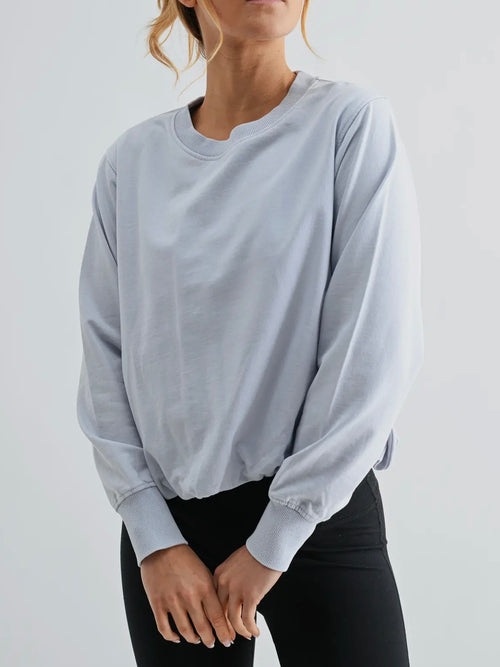 Cozy In The Clouds Sweatshirt in Light Blue