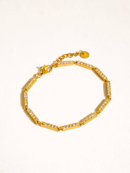 Tamsin CZ Tennis Chain Bracelet