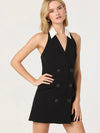 Perah Collared Dress in Black