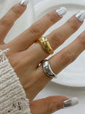 Erin Wavy Band Ring in Silver