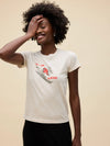 Ski Ya Later Headliner Tee in Dirty White