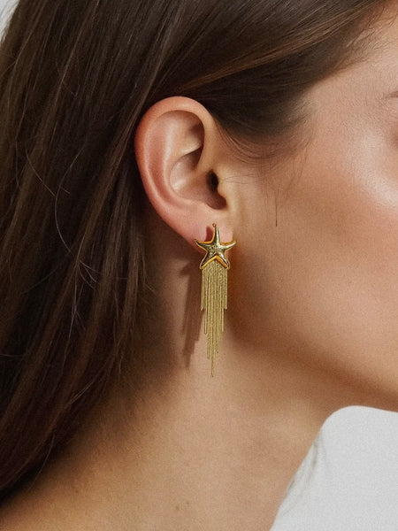 Malibu Star Tassel Earrings