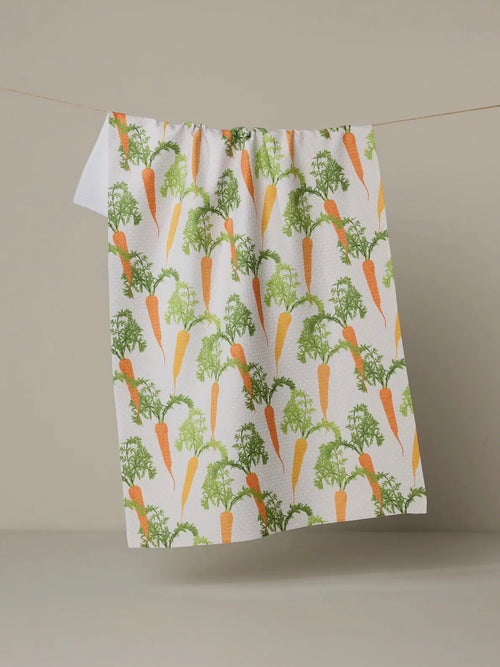 Happy Carrots Tea Towel