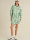 Just Right Shirt Dress in Green