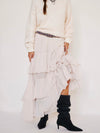 Clementine Maxi Skirt in Ivory