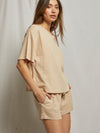 Gloria Supima Cotton T-Shirt in Sand Dune