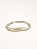 Mathieu Sculptural Bangle Bracelet in Silver