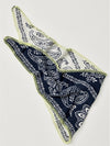 Carmen Knitted Triangle in Denim Jeans