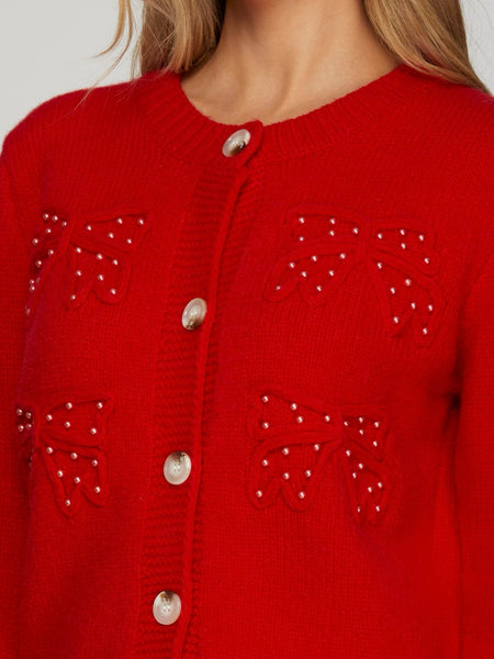 Throw Some Bows Sweater in Red