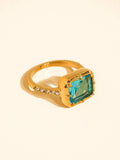 Verdet Gemstone Ring in Blue