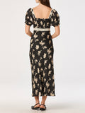 Kim Dress in Black Polka Dot