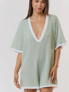 Wiffle Waffle Romper in Sage