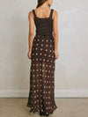 Pull Out All The Dots Skirt in Chocolate