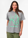 Original Tee in Grey & Green Apple Snake