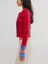 WTF Noa Cardi in Crimson Combo