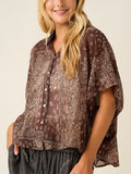 Let's Start A Bandana Top in Maroon