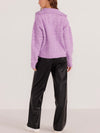 Mira Collared Sweater in Lilac