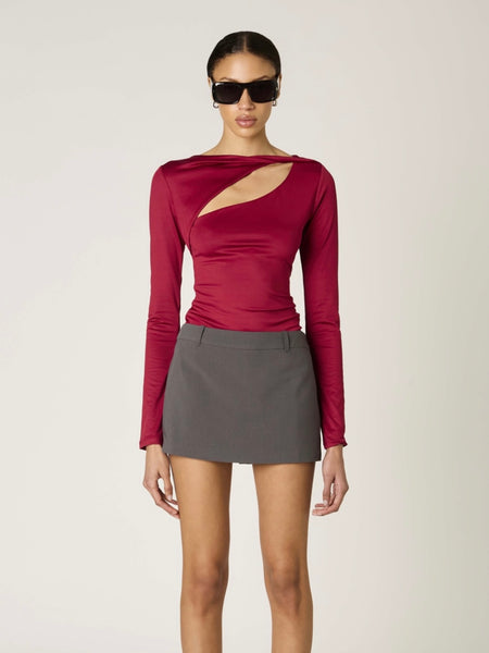 San Vicente Top in Cranberry