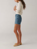 VVI Relaxed Short in Earth Mother Raw Hem