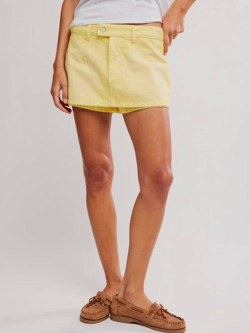 Galivanting Skort in Lemon Ice