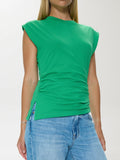 Nya Asymmetrical Tee in Mantis