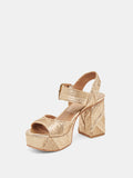 Bobby Deco Heel in Gold