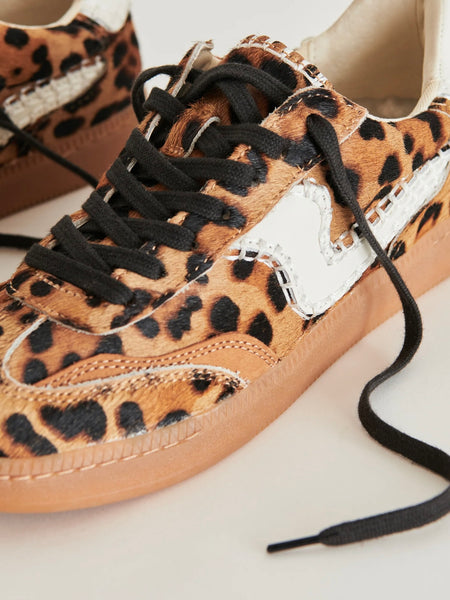 Notice Stitch Sneakers in Dark Leopard Calf Hair