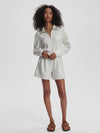 Annika Playsuit in Ivory Marl